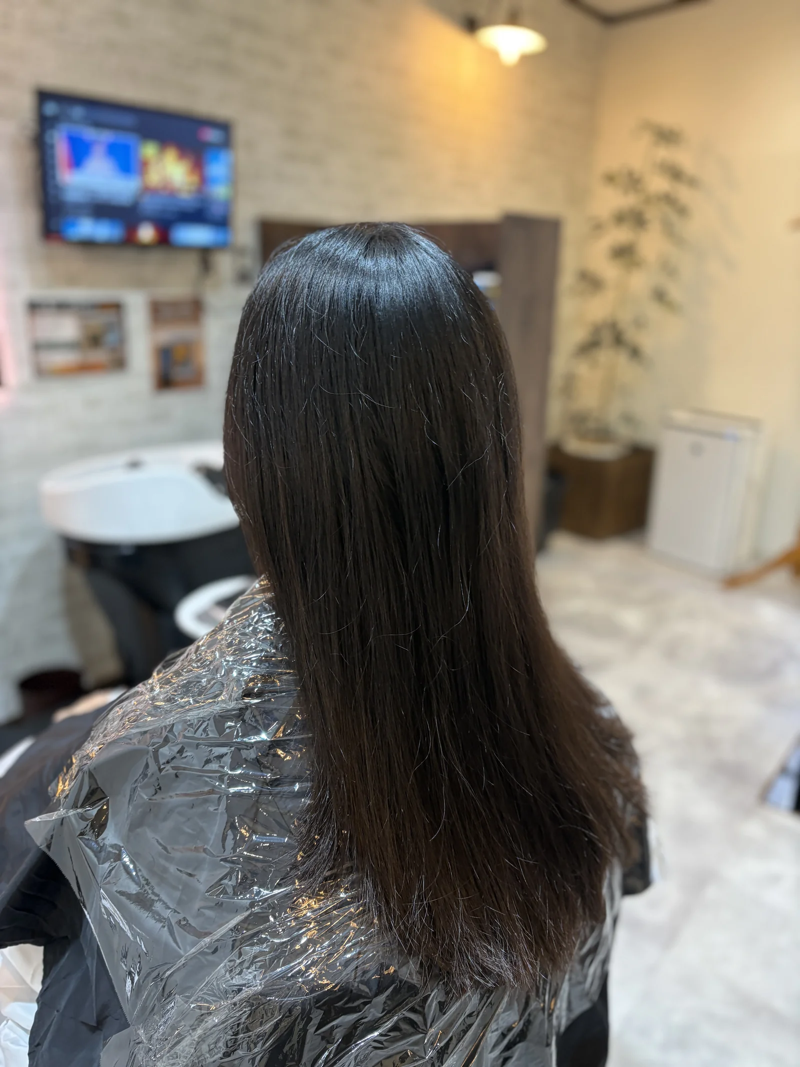 縮毛矯正 施術前